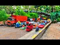 Download Lagu WADIDAU !!! Mobil Truk Tronton Panjang Bongkar Mainan Mobil Mobilan Truk Molen, Buldoser, Ambulan