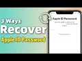Recover Apple ID Password if Forgotten TOP 3 Ways to Apple Password