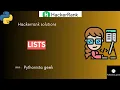 Lists HackerRank-10 Pythonista - Geek CodeWithMe Shravanthi