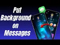 How to change the background on text messages on iPhone 17 16 15 - iOS 26