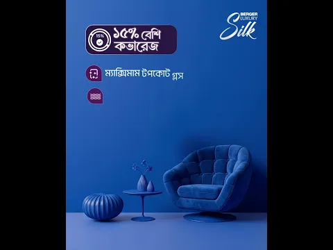 সবার প্রথমে ব্যবহার করতে হবে Luxury Silk Sealer, তারপর Berger Luxury Silk Putty