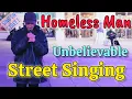 Download Lagu 😱Homeless Man's Unbelievable Street Singing🔥Street Singer🍀Boyz II Men - End Of The Road