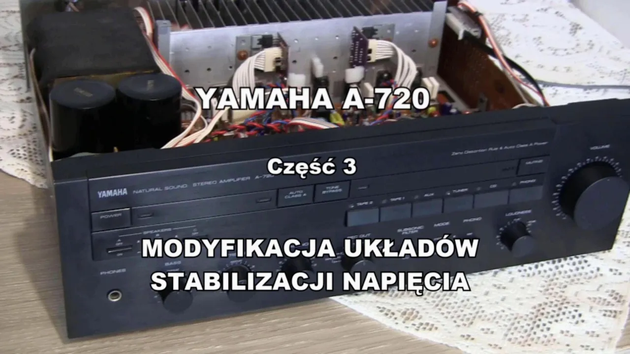 Układy stabilizacji napięcia  - Yamaha A-720 cz.3 - modyfikacje audio