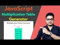 How to make multiplication table generator in Javascript Javascript multiplication table generator