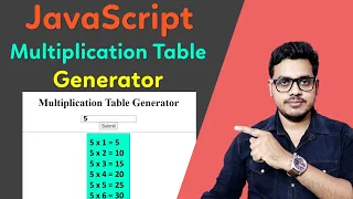 How to make multiplication table generator in Javascript Javascript multiplication table generator