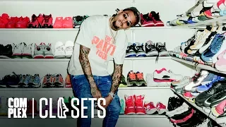 chris brown shows off the most insane sneaker collection weve ever seen on complex closets