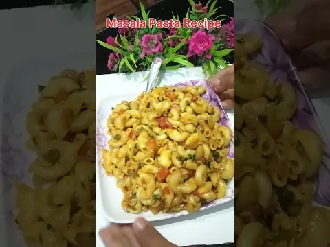 Desi masala pasta recipe😋/5 min Recipe #shorts #recipe #viral #pasta #snacks #shortsfeed