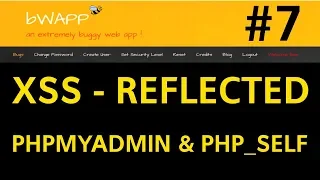 bWAPP - Cross-Site-Scripting attack Reflected