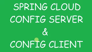 Spring Cloud Config Server and Client With GITHub Integration