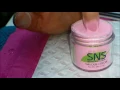 SNS Gelous colour on natural nails