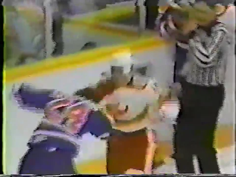 Kevin McClelland vs Paul Baxter NHL Mar 27/84