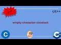 empty character constant