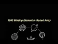 Leetcode Algorithm III day 1 1060 Missing Element in Sorted Array