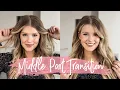 MIDDLE PART TRANSITION Hair Tutorial