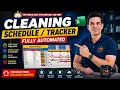 House Keeping CLEANING SCHEDULE in Excel Fully Automated Cleaning Schedule Cleaning Schedule