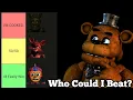 Ranking FNAF Characters I Could Beat In A Fight Tier List