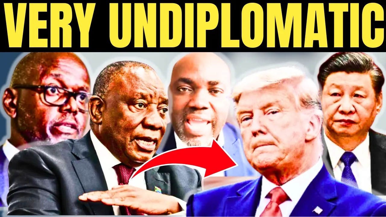 SOUTH AFRICA UNAPOLOGETIC AS DONALD TRUMP G20 SUMMIT STUNT EXPOSED UNITED STATES JOHANNESBURG AFRICA