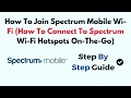 How To Join Spectrum Mobile Wi-Fi How To Connect To Spectrum Wi-Fi Hotspots On-The-Go