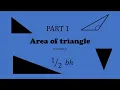 Area of triangle half base time height