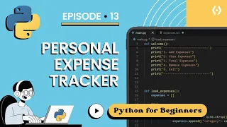 Python Personal Expense Tracker Project for Beginners 2025 Build Your First Python Project Ep 13