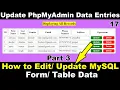 How to edit Update data in Database using PHP MYSQL PHP Tutorial for beginners PHP CRUD Form