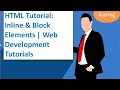 HTML Tutorial Inline Block Elements Web Development Tutorials