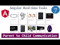 Parent to child communication in Angular input decorator in angular Angular tutorials in Telugu