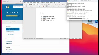 Install TA-Lib Mac - VERY EASY