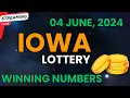 Iowa Midday Lottery Results For - 04 Jun 2024