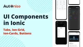 UI components in Ionic Tabs Ion-Grid Ion-Cards Buttons