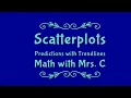 Scatterplots - Making Predictions with Trend Lines