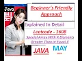 Special Array With X Elements Greater Than or Equal X LeetCode 1608 Java Developer Coder