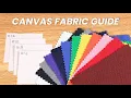 Canvas Product Guide What is Duck Canvas