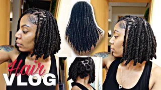 Locs Hair vlog Wash Day Loc Bob Pipe Cleaners More 1080p