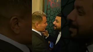 عمرو دياب و مصطفي كامل بالأحضان 