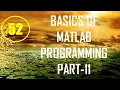 CME Lecture-52 Basics of MATLAB Programming Part-11