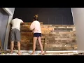 DIY FREE PALLET WOOD WALL