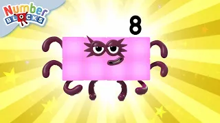 Numberblock 8 the Super Hero Block Learn to Count - 12345678 Numberblocks