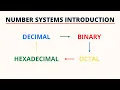 Number Systems Introduction - Binary Decimal Octal and Hexadecimal PingPoint