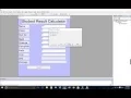 How to Make STUDENT RESULT CALCULATOR In VISUAL BASIC 6 0