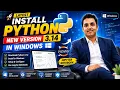 Install a Python New Version In Windows Jupyter Notebook Used