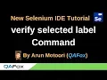 New Selenium IDE - Part 37