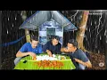 Download Lagu Diguyur hujan deras dimalam hari camping di hutan, relaxing rain sound