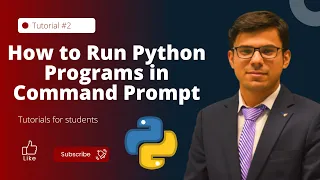 How to run Python programs in command prompt Python Tutorials for Beginners