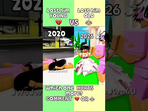he died protecting me 💔 vs we grew old together 👵 which one hurts more? #roblox #shorts