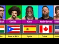 Download Lagu WWE Wrestlers Nationality | Wwe Wrestles From Different Countries |