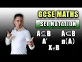 Set Notation GCSE Maths Number One Tutor