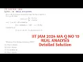 IIT JAM MA 2024 Q19 Real Analysis Floor Function Discontinuity How Many Points Step-by-Step