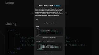 React Router DOM in React
