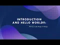1 Java Introduction Hello World in Telugu